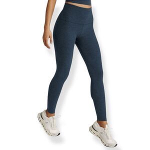 Beyond Yoga Ribbed Knit Blue High Waisted Leggings